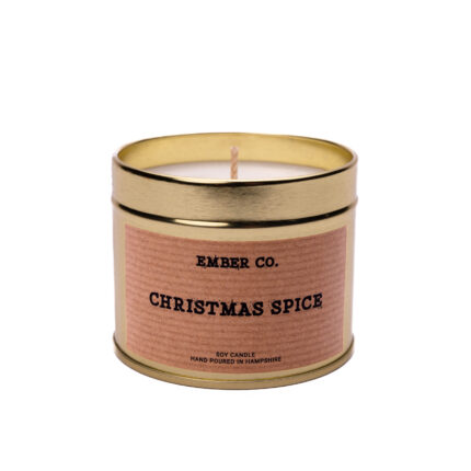 Ember Co Christmas Spice gold tin candle