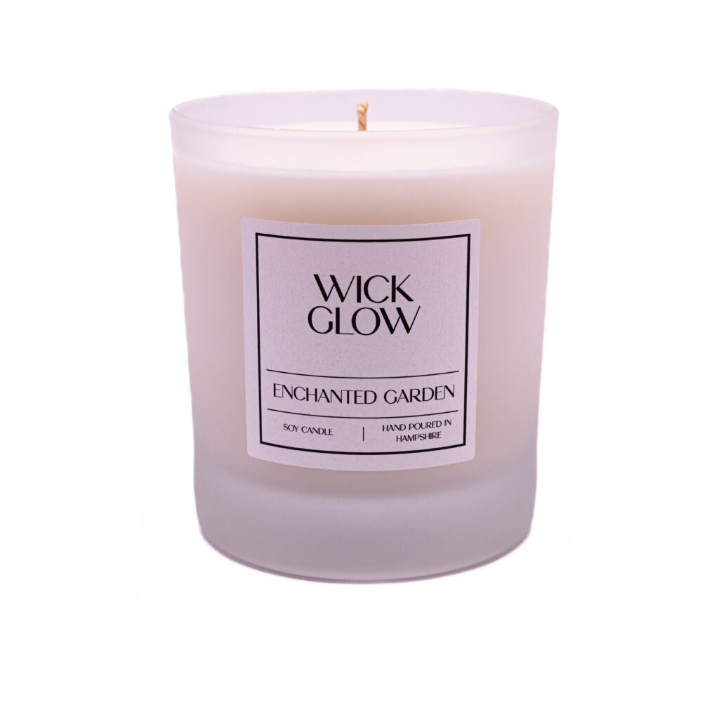 Wick Glow Enchanted Garden 30cl candle fair dust candle