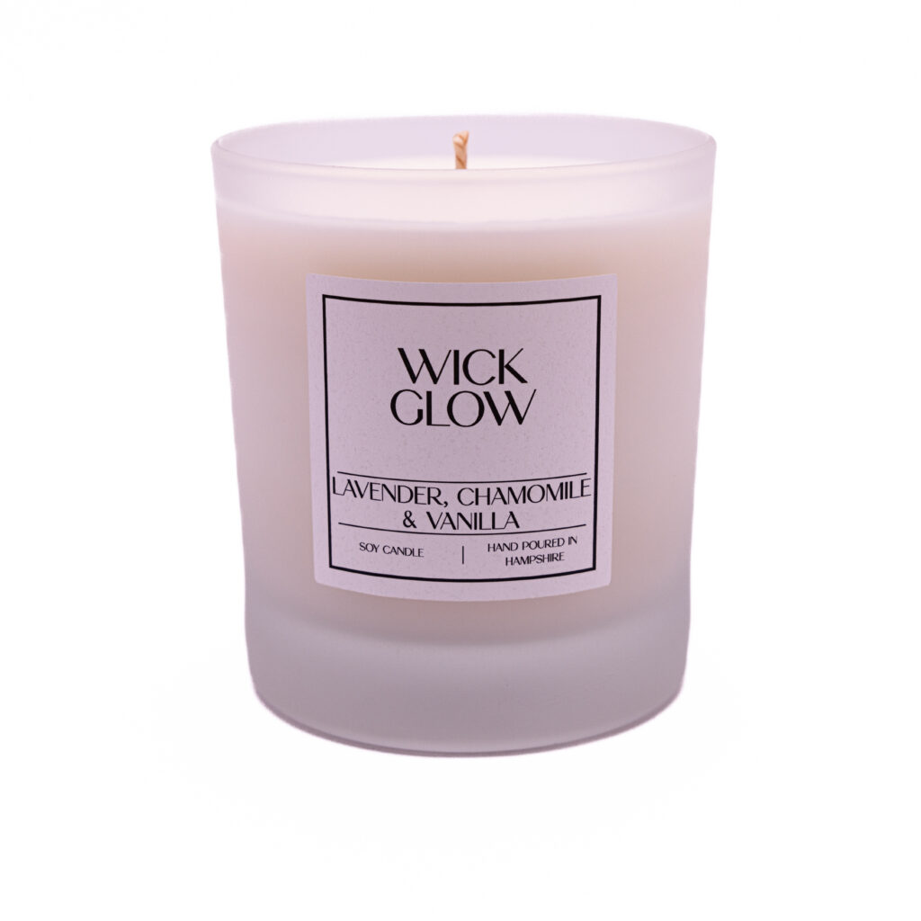 Wick Glow Lavender, Chamomile & Vanilla 30cl candle