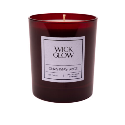 Wick Glow Christmas Spice 30cl red candle