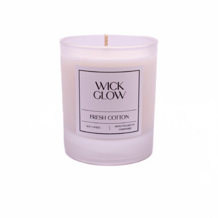 Wick Glow Fresh Cotton 20cl candle