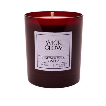 Wick Glow Lemongrass & Ginger red 30cl candle