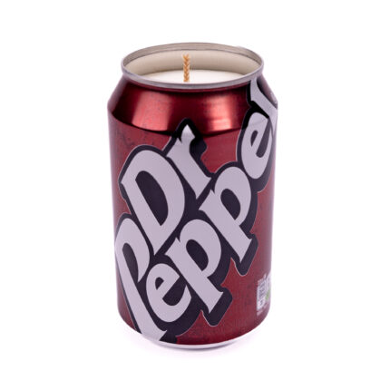 Dr Pepper can candle up-cycled candle gift