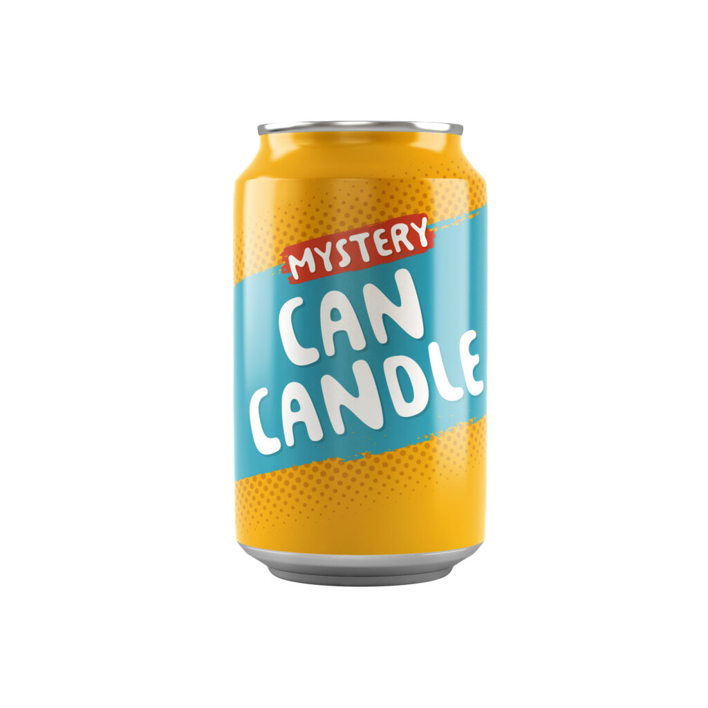 Mystery can candle