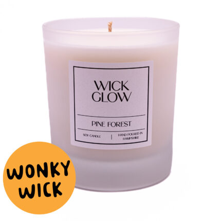 Wonky Wick Pine Forest 30cl Candle perfect addition for your bathroom candles