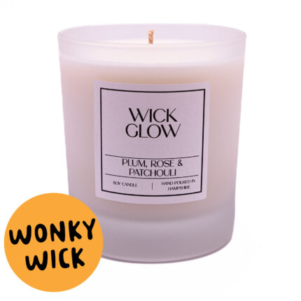 Wonky Wick Plum Rose & Patchouli 30cl candle